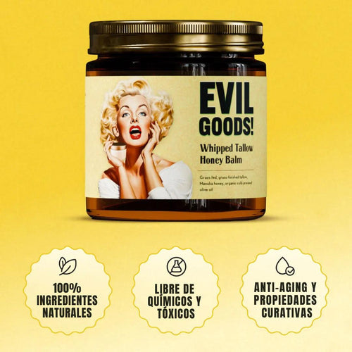 EVIL GOODS - BALSAMO DE MIEL Y SEBO DE RES ANTI-ENVEJE-CIMIENTO