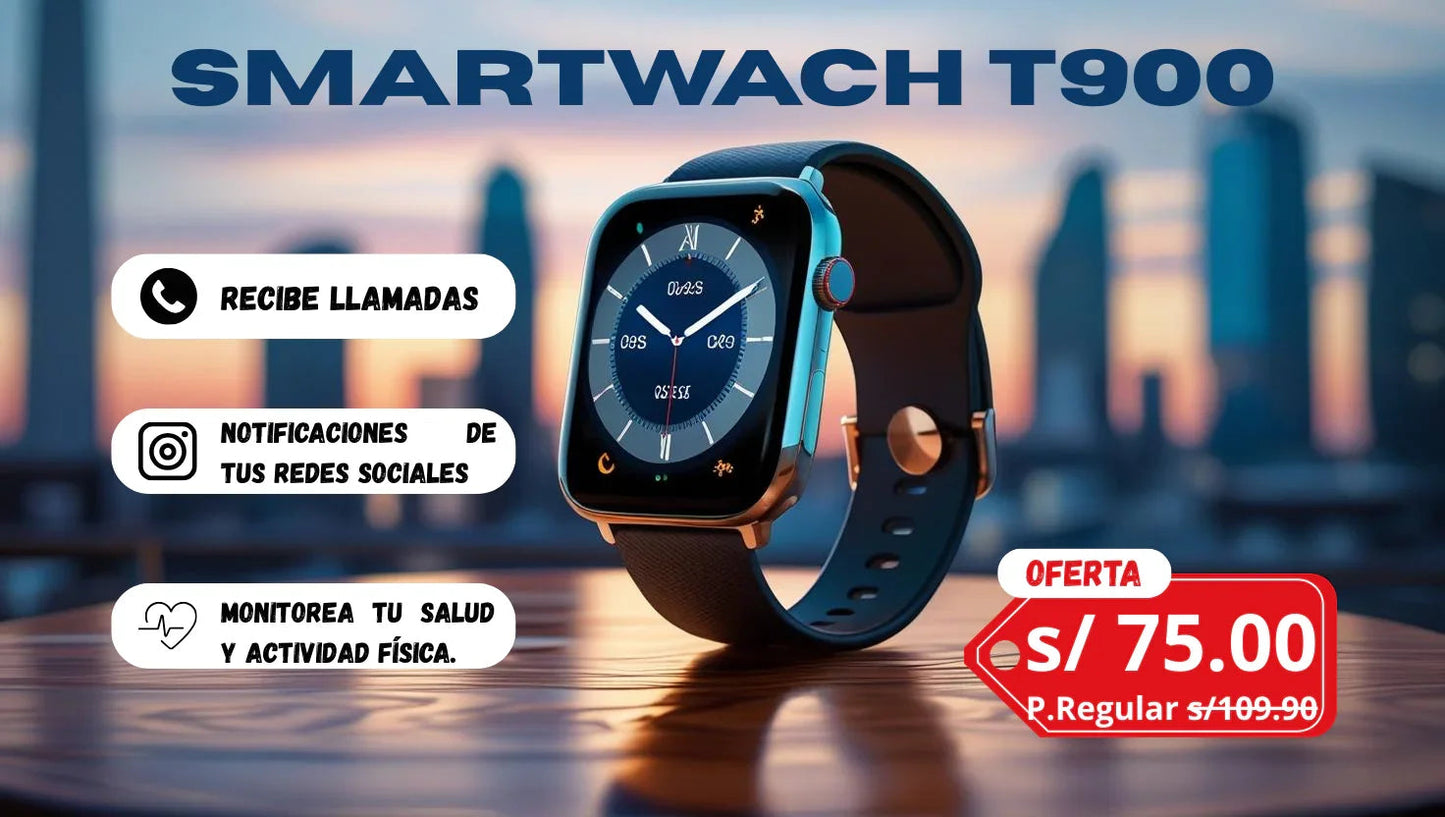 Smartwach T900 - Reloj Inteligente