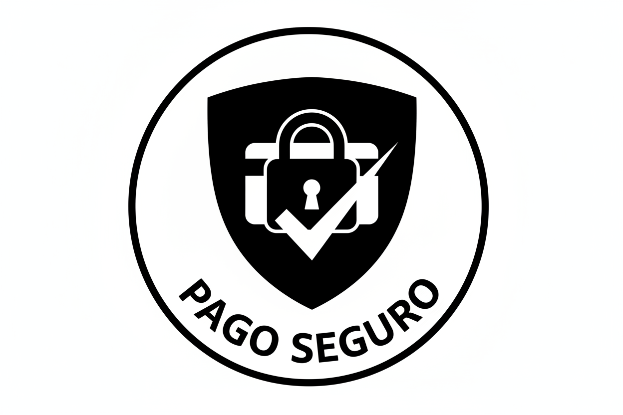 pago seguro en blanco y negro